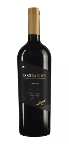 Imagem 1 de 1 de Vinho Chileno Paso De Los Andes Carmenere 750ml