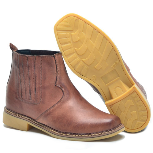 Botina Country Masculina Em Couro Legitimo Envio Já Promoção