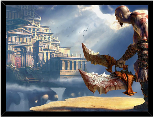 Cuadro Decorativo God Of War 2 Medidas 30x40 Cm