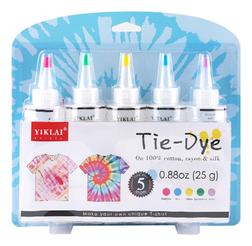 Kits De Tela Tie Dye Paint Diy, 5 Colores