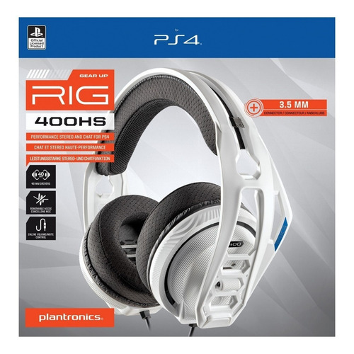 Imagen 2 de 4 de Diadema Gamer Plantronics Rig 400hs Microfono Para Ps4 Pc