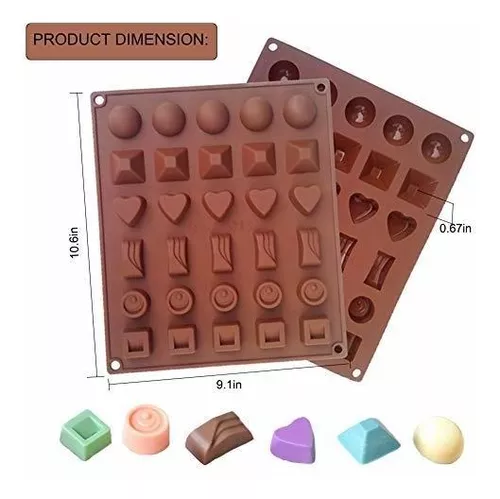 5 Pack Chocolate Bar Molds,Ausplua Silicone Chocolate mold