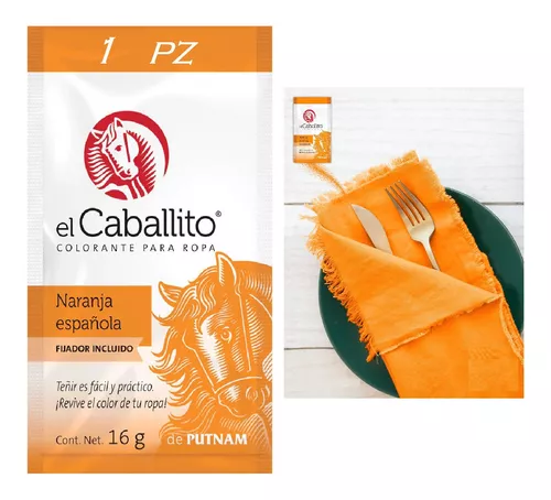 Colorante Caballito Teñir Telas Pintar Naranja (1pz) | MercadoLibre