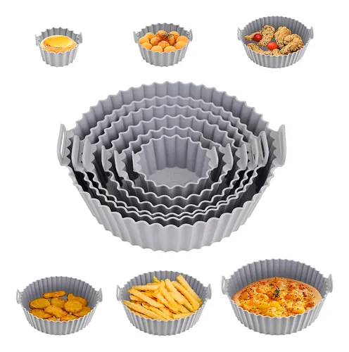 comprar Kit 6 Moldes Silicona Antiadherentes Air Fryer Microondas