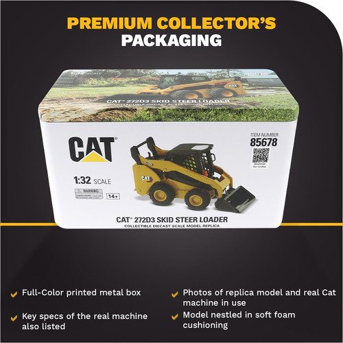 Diecast Masters 1:32 Caterpillar 259d3 Compact Track Loader