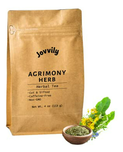 Hierba De Agrimonia Jovvily - 4 Oz - Cortada Y Tamizada - Té