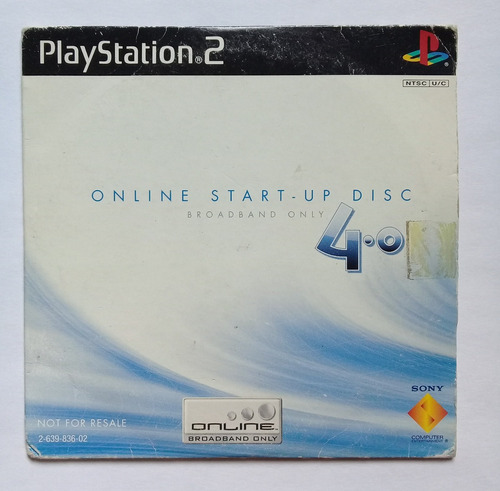 Disco De Inicio Ps2 Playstation 2 Online Start - Up Disc 4.0