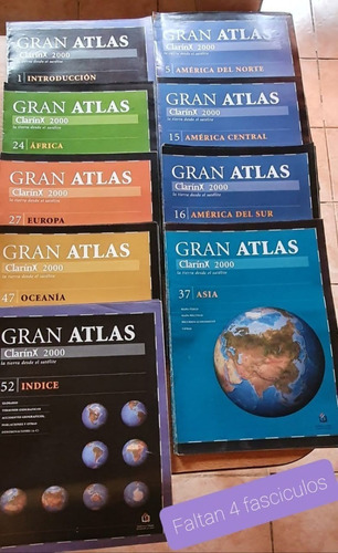 Fascículos Gran Atlas Clarín Año 2000