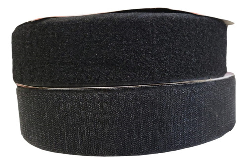 Velcro Contactel Felpa Y Gancho 1 Pulg Rollo 25mt Set 25 Jgo Negro