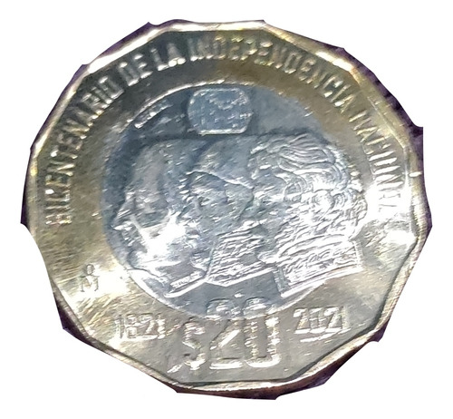 Moneda De $20 Bicentenario De La Independencia De México