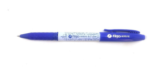 Lapicera Roller Gel Filgo Borrax Borrable Azul 0.7 Mm