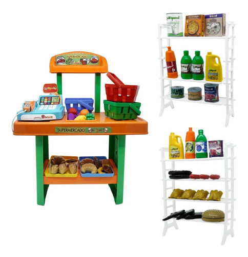  Supermercado Infantil Juguete Accesorios +caja Registradora