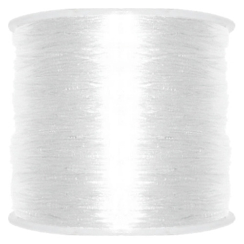 Fio De Silicone Para Pulseiras - Transparente - 1mm - 100m