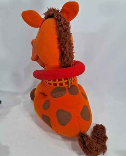 Pelúcia Cocoricó Alípio Cavalo Multibrink 35cm Completo Laranja (Usado)