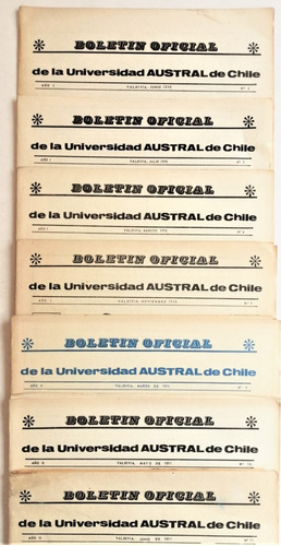 Universidad Austral Chile Boletín Valdivia 1970