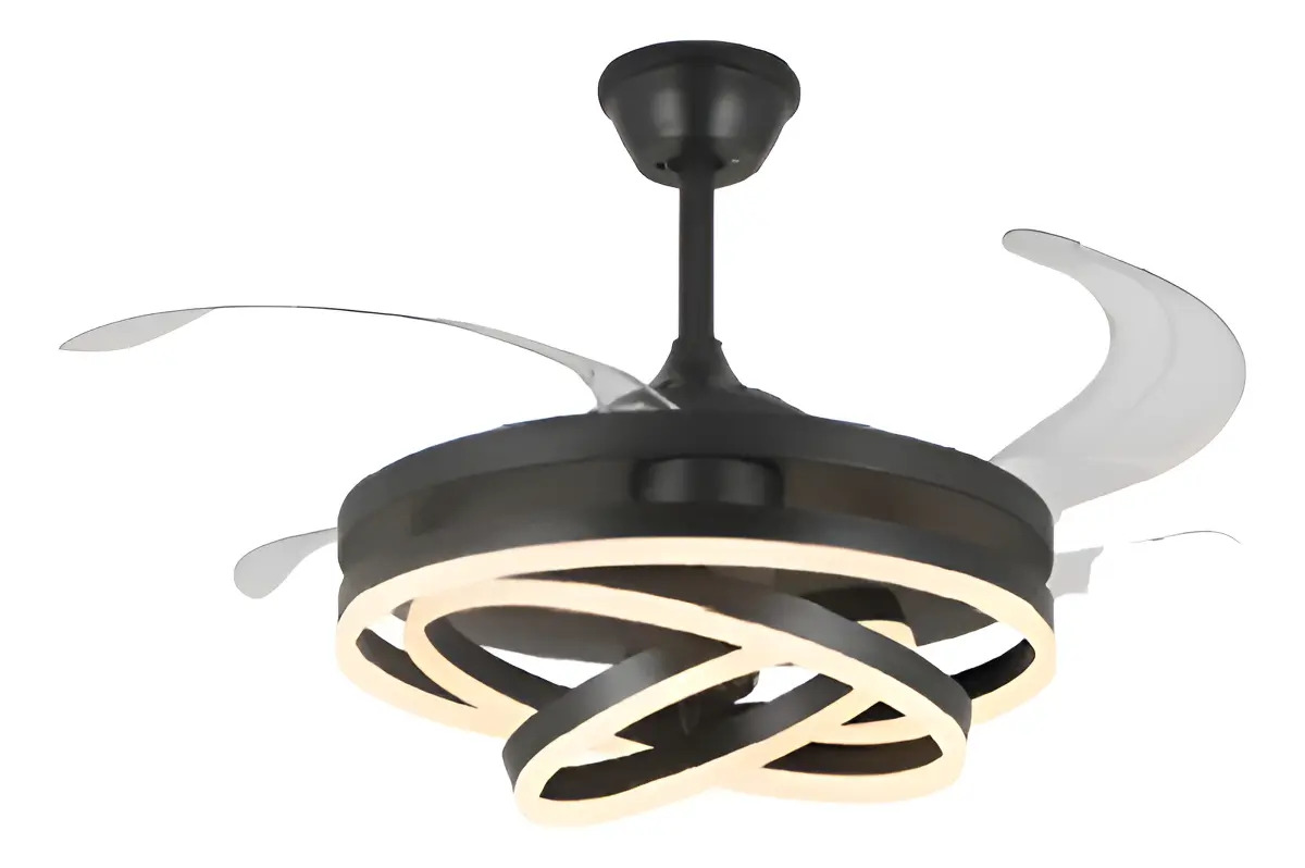Ventilador Retráctil Star Trak STVT43-SM 1.2m Con Luz LED y Control Remoto