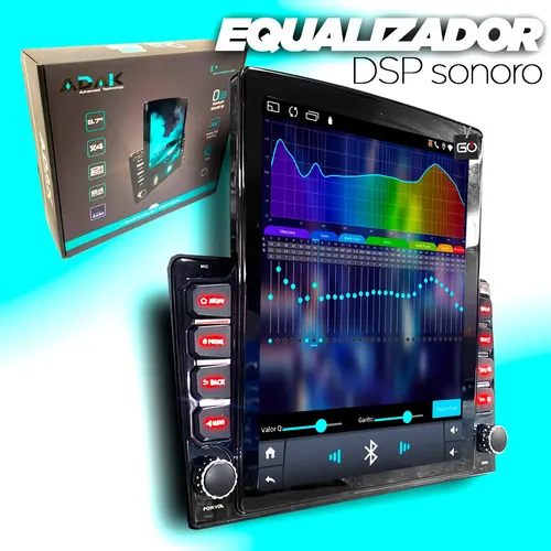 Kit Multimidia Tesla G2 Carplay 9.7polegadas Troller T4 2018