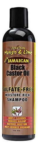  Champú Libre De Sulfato De Aceite De Ricino Negro Jamaicano