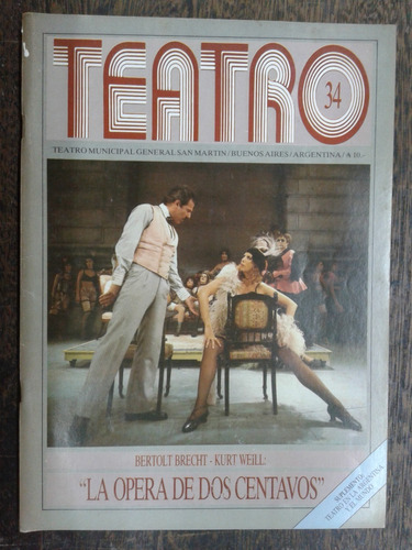 Teatro Nº 34 * Abril 1988 * Teatro Municipal San Martin *