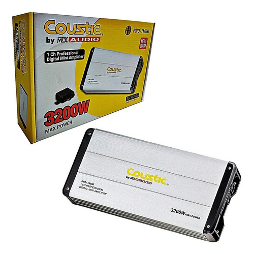  Amplificador Digital Coustic Pro-1mini 3200w 1canal Clase D