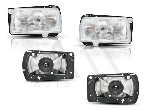 Faros Jetta A2 1988-1989-1990-1991-1992 Texturizados