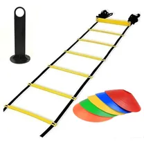 Comprar Kit De Entrenamiento Escalera 5m + 5 Conos Tortuga + Soporte