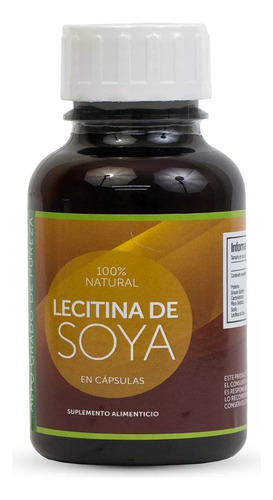 Lecitina De Soya - 100 Cápsulas Soy Lecithin Kukamonga Sabor Sin Sabor