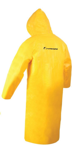 Imagen 2 de 4 de Impermeable Gabardina Largo Amarillo Jyrsa