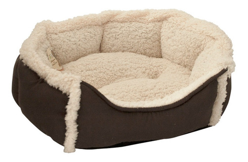 Cama Acojinada Maltes Perro Mediano Cafe Fancy Pets