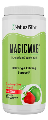 Naturalslim Magicmag Citrato De Magnesio Puro En Polvo 226g