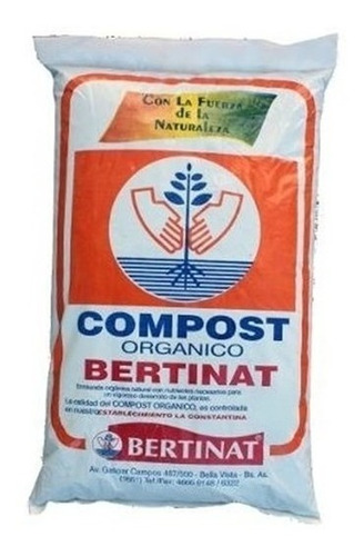 Sustrato Compost Orgánico Bertinat 5dm3. Cultivo Germinación