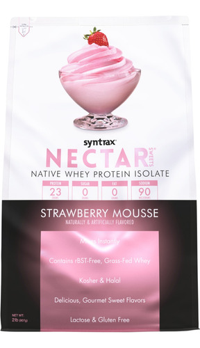 Nectar Whey Protein (907g) Strawberry Mousse Syntrax