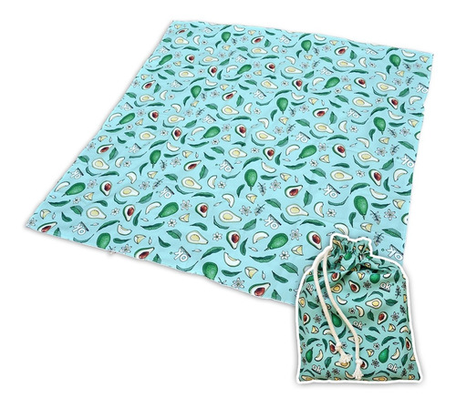 Imagen 1 de 7 de Lona Playera Lona Picnic Con Bolsa 140x140 Palta