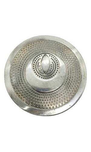 Tapa De Aluminio Escorial Dentada Grande Con Logo