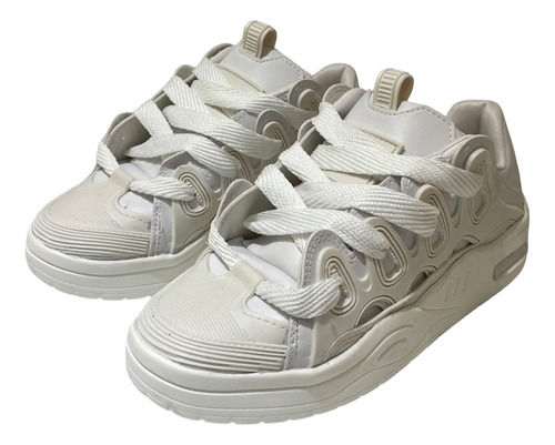Zapatillas De Mujer Urbanas Cordón Ancho (gv/stre)