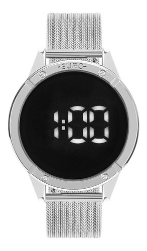 Relógio Feminino Digital Prata Euro Touch Eubj3912ad/4f