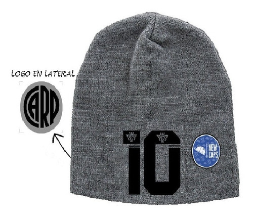 Gorro De Lana Carp  River Plate #10 Negro 