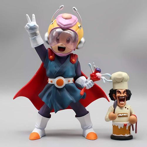 Figura Anime Pan Y Mrs Satan Dragón Ball Gt 20cm