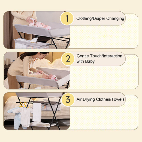 Cambiador Para Bebés De Pañales Mesa Portátiles Plegable