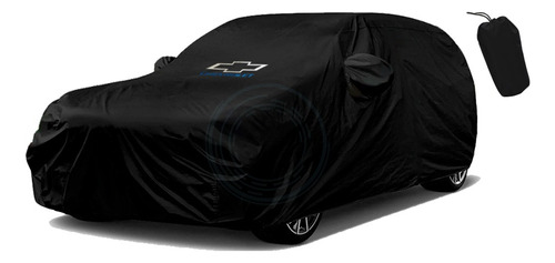 Funda Cubre Auto Chevrolet Talle S - Cobertor Impermeable Negro