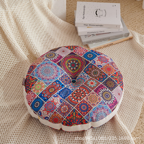 Futon De Algodão E Linho Ziyuan - Diâmetro 50 Cm Futon