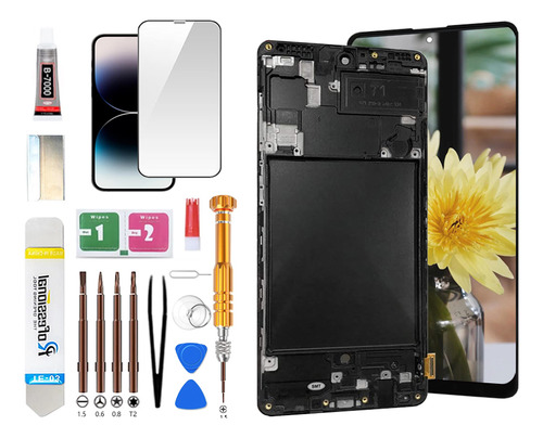 Lzhipx Pantalla Lcd Para Samsung A71 Display A715 A715f Sm-a715 Con Marco