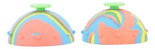 Bounce Bowls Fidget Toys, 2 Piezas, Goma, Camuflaje, Rebote