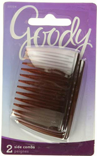 Goody Side Hair Combs, Mock Tortoise, 2-count