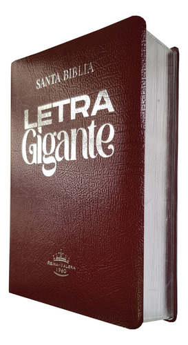 Biblia Rvr 1960 Letra Gigante 14 Puntos Concordancia Burdeo