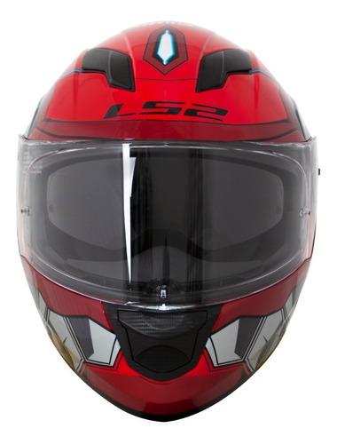 Casco Ls2 Stream Ff320 Angel, talla 64/XXL, color rojo