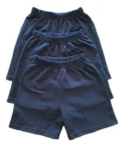 Comprar Pack Por 3 Shorts Algodón Colegial Colegio Niños Unisex