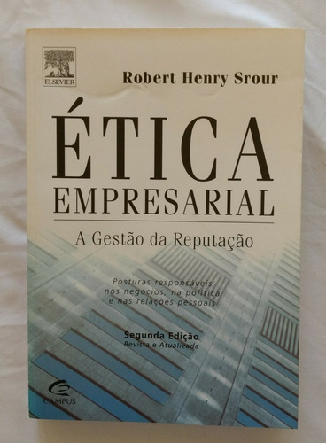 Livro Ética Empresarial Editora Campus.