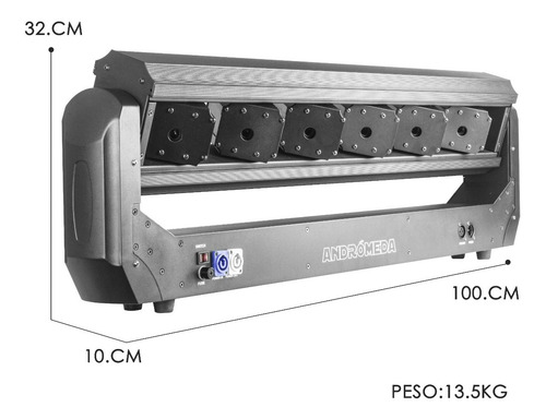 Imagen 4 de 8 de Barra Laser 3 En 1 Rgb Andromeda Steelpro 500mw X 6