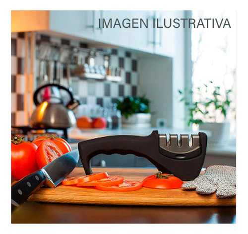 Afilador De Cuchillos 3 En 1 Acero Inoxidable Kuchen